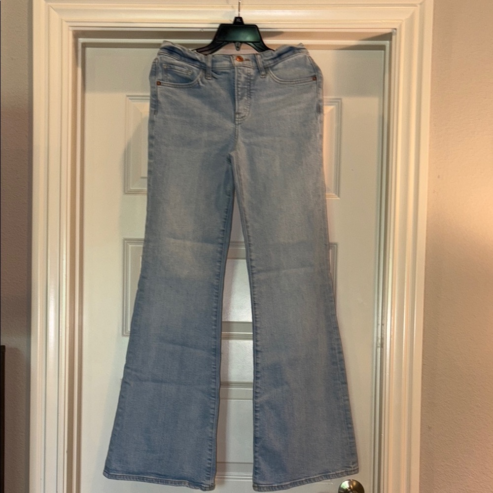 Express Blue Flare Wide Leg Jeans